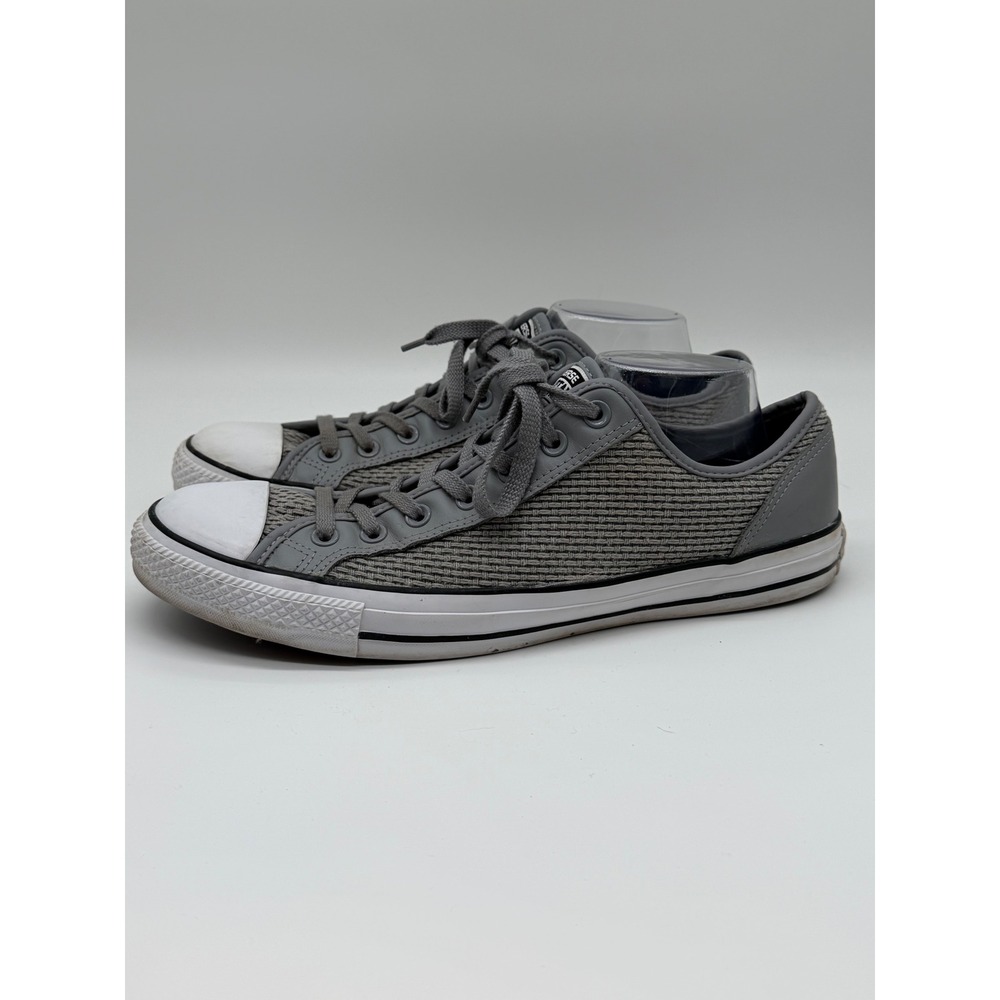 Converse Chuck Taylor All Star Low Top Grey Woven Knit Sneakers Mens 12